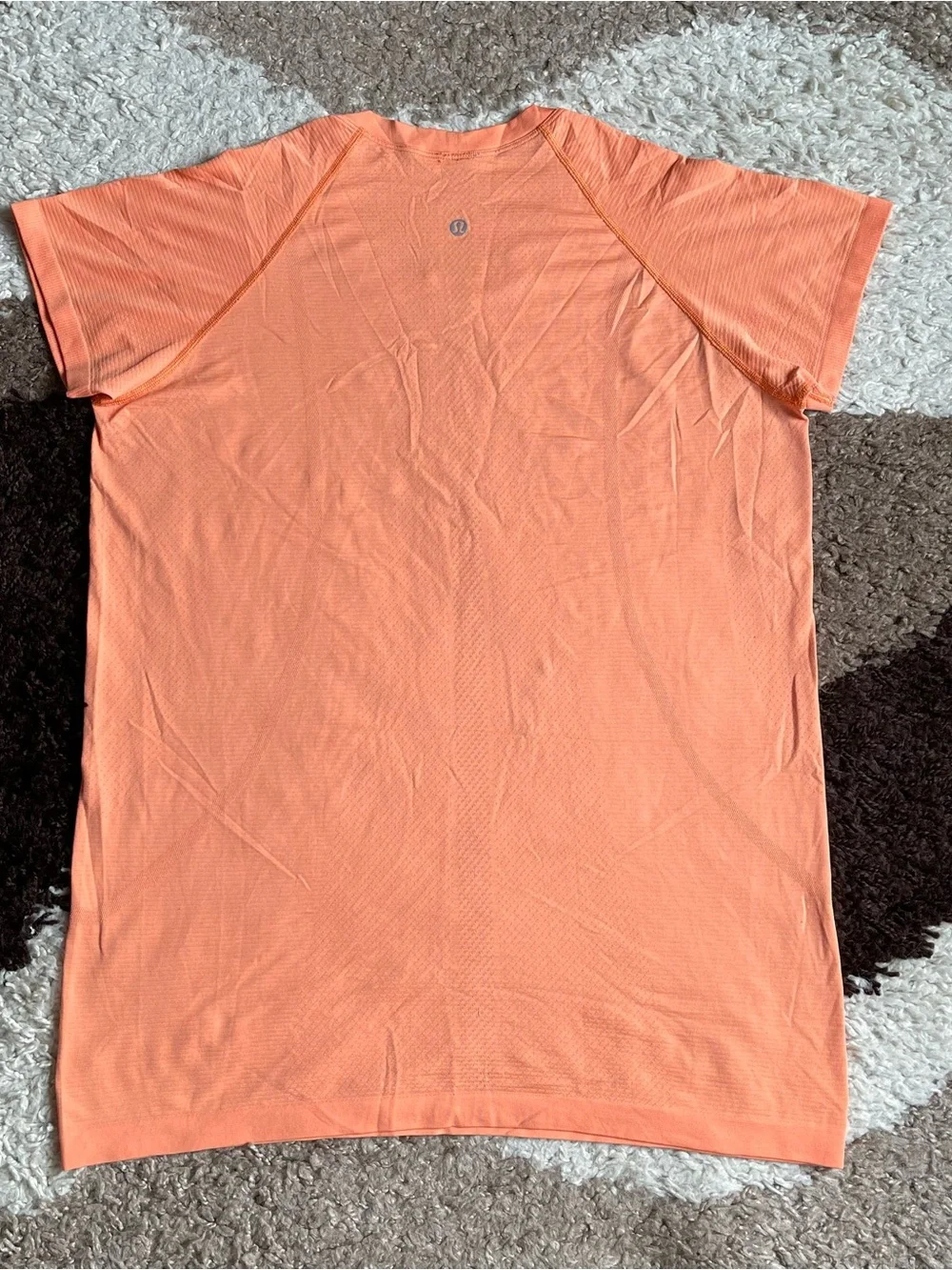 Lululemon Swiftly Tech Short Sleeve Shirt 2.0 Sz 14 In Orange Soda / Orange Soda